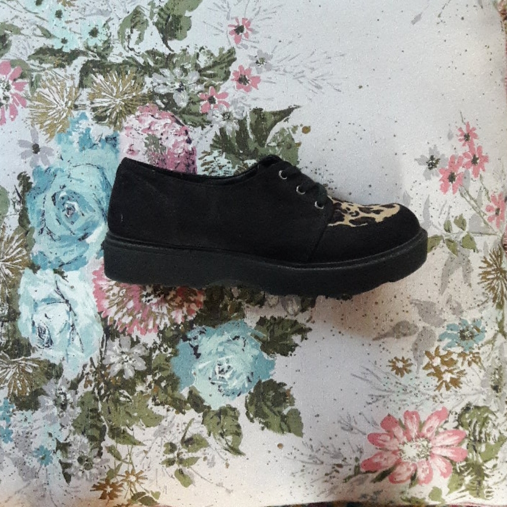Leopard print Oxford loafers - Picture 3 of 5